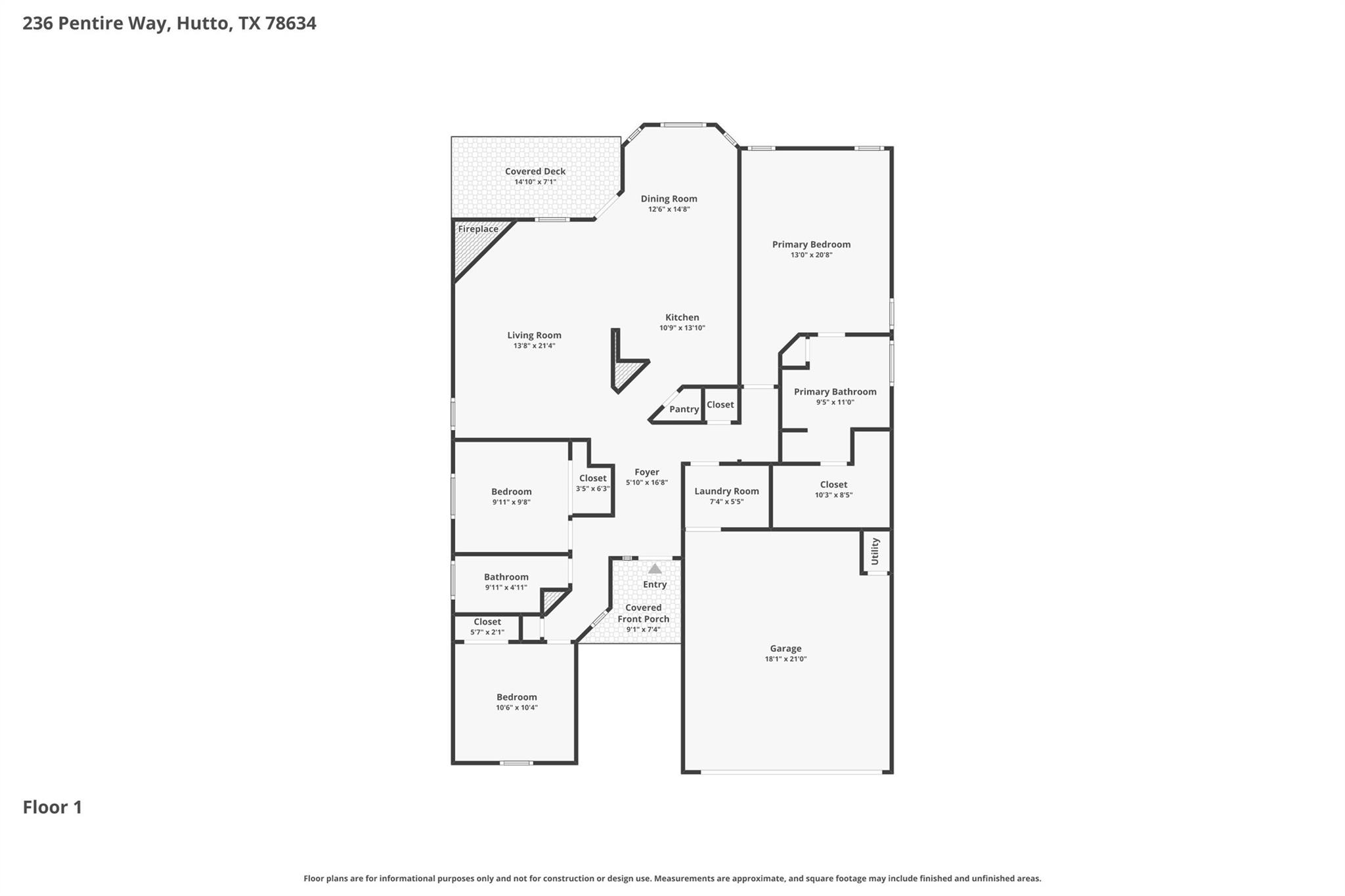 236 Pentire Way, Hutto, TX 78634