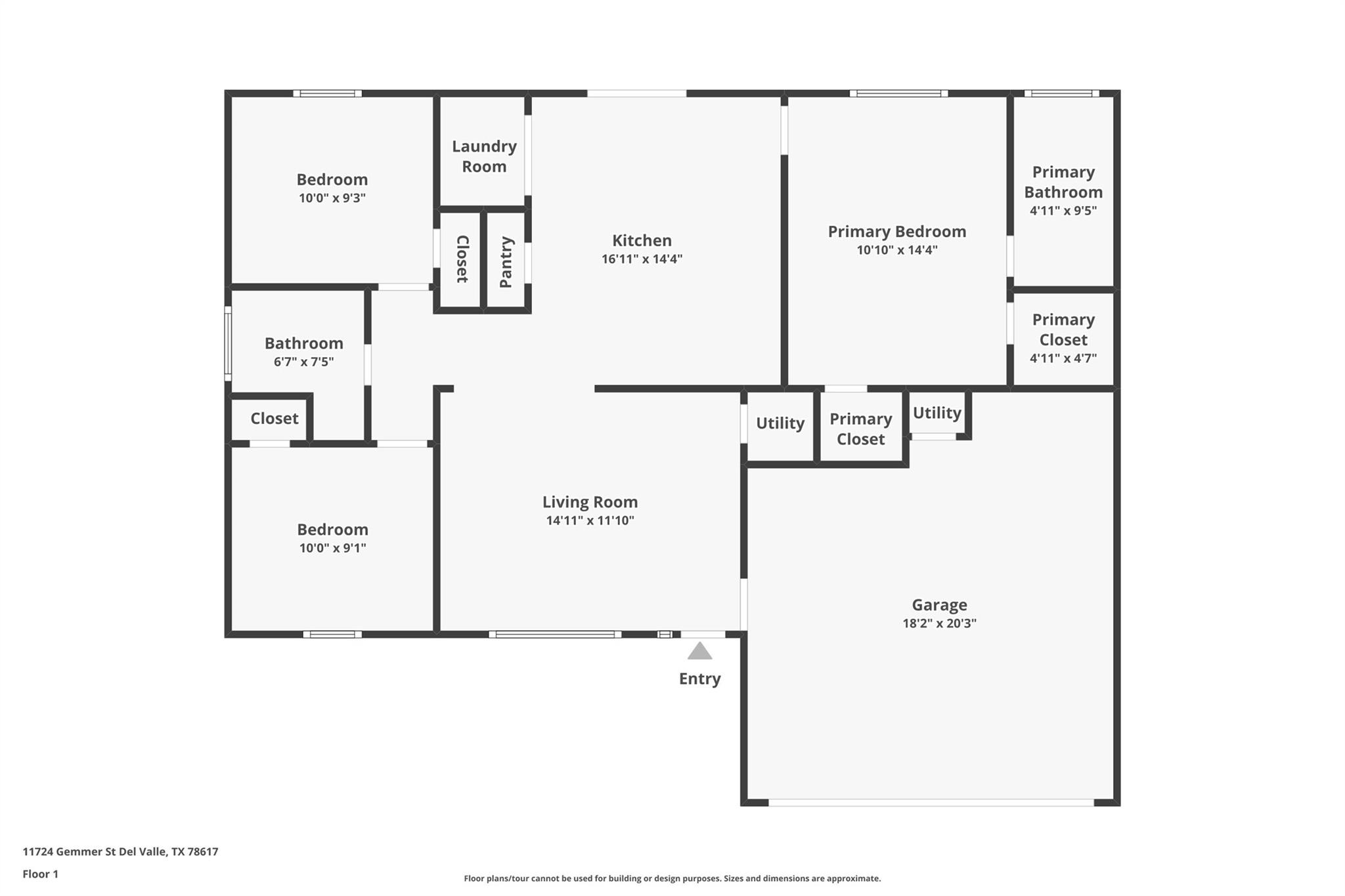 11724 Gemmer St, Del Valle, TX 78617