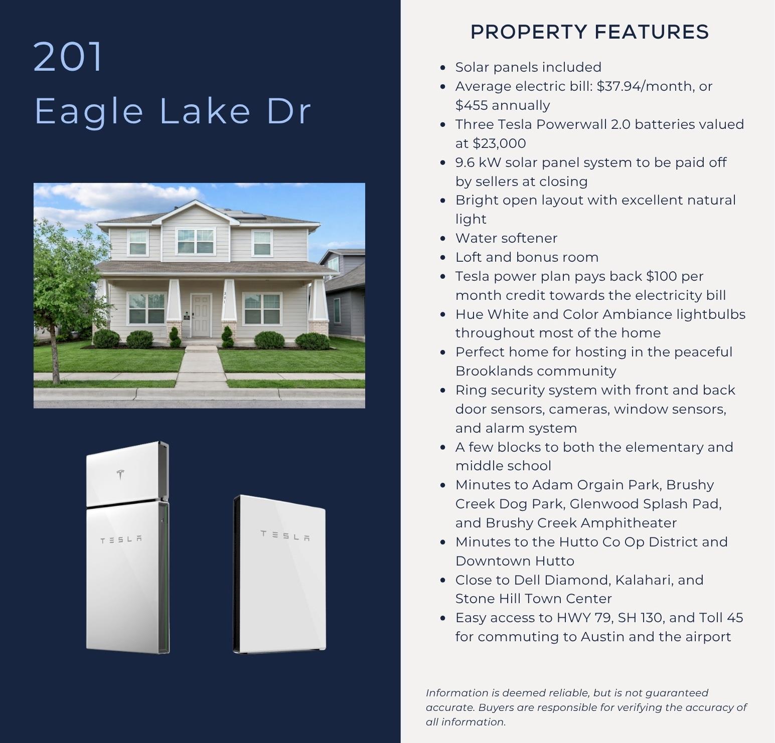 201 Eagle Lake Dr, Hutto, TX 78634