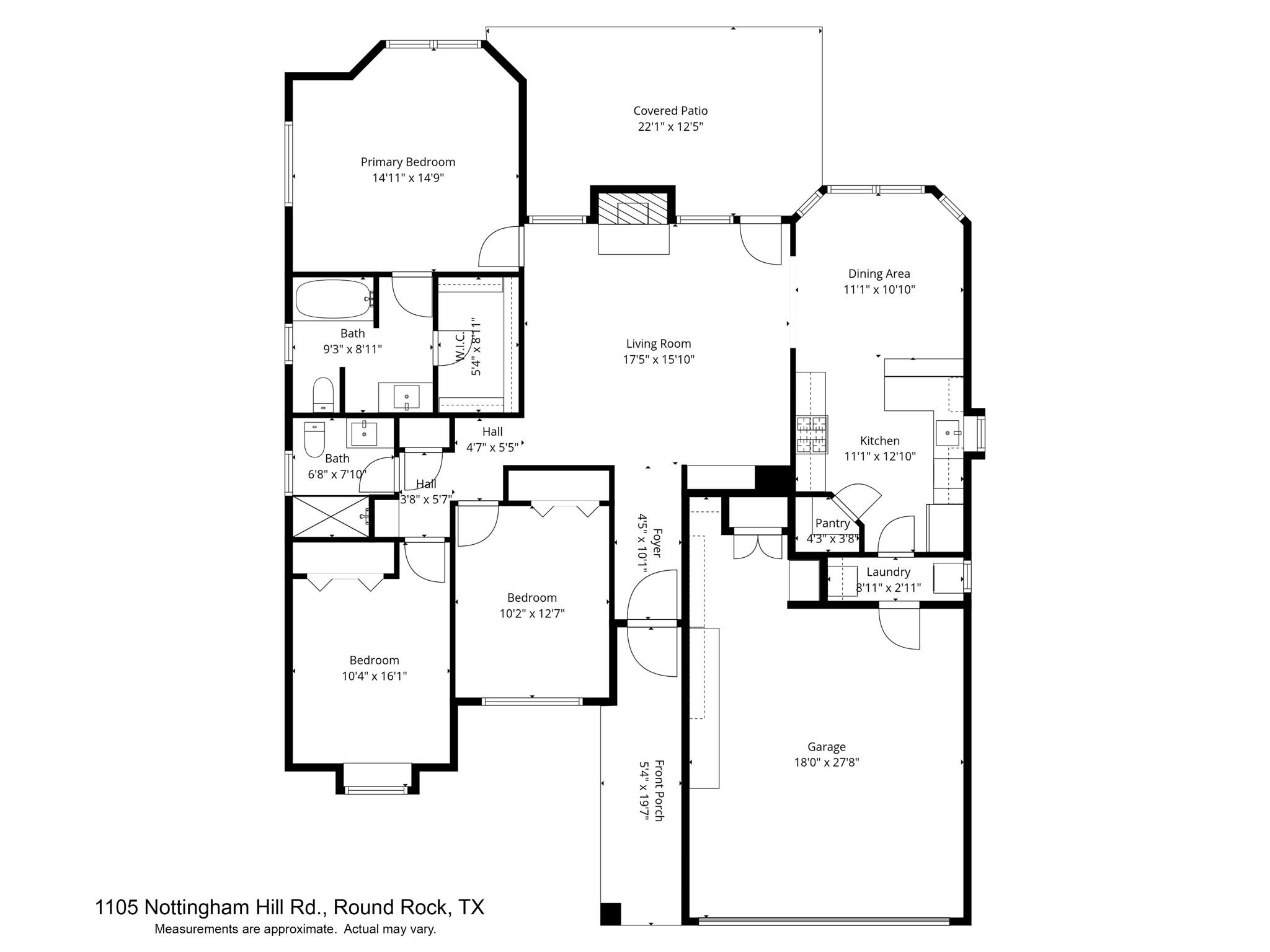 1105 Nottingham Hill Rd, Round Rock, TX 78664