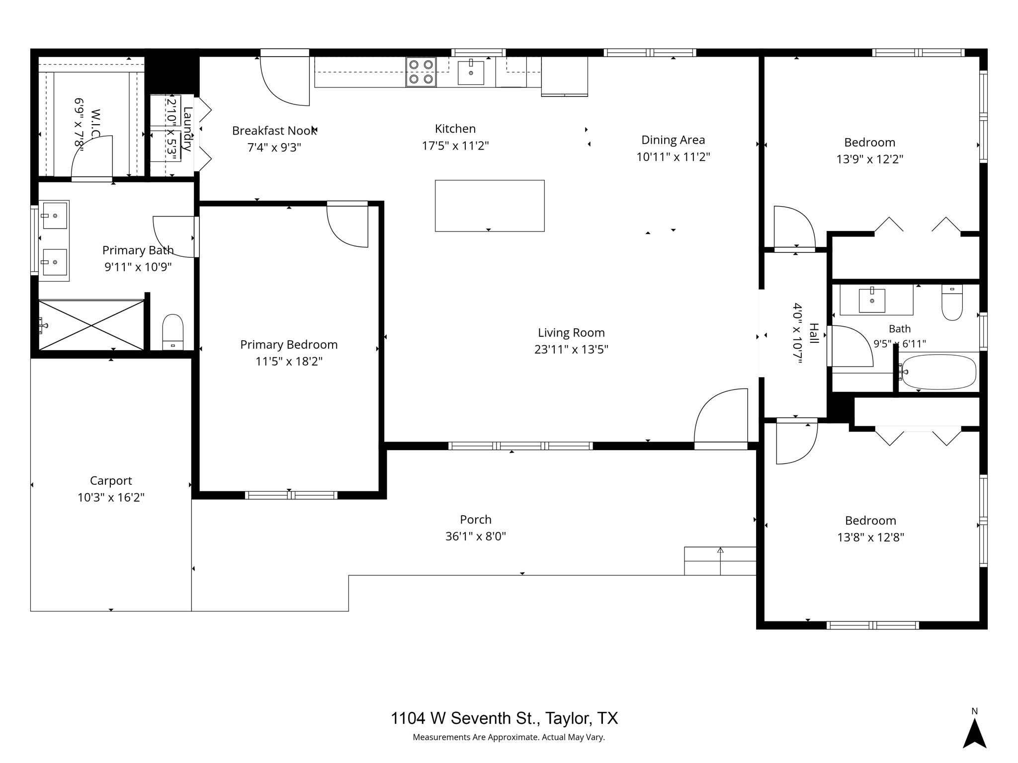 1104 W 7th St, Taylor, TX 76574