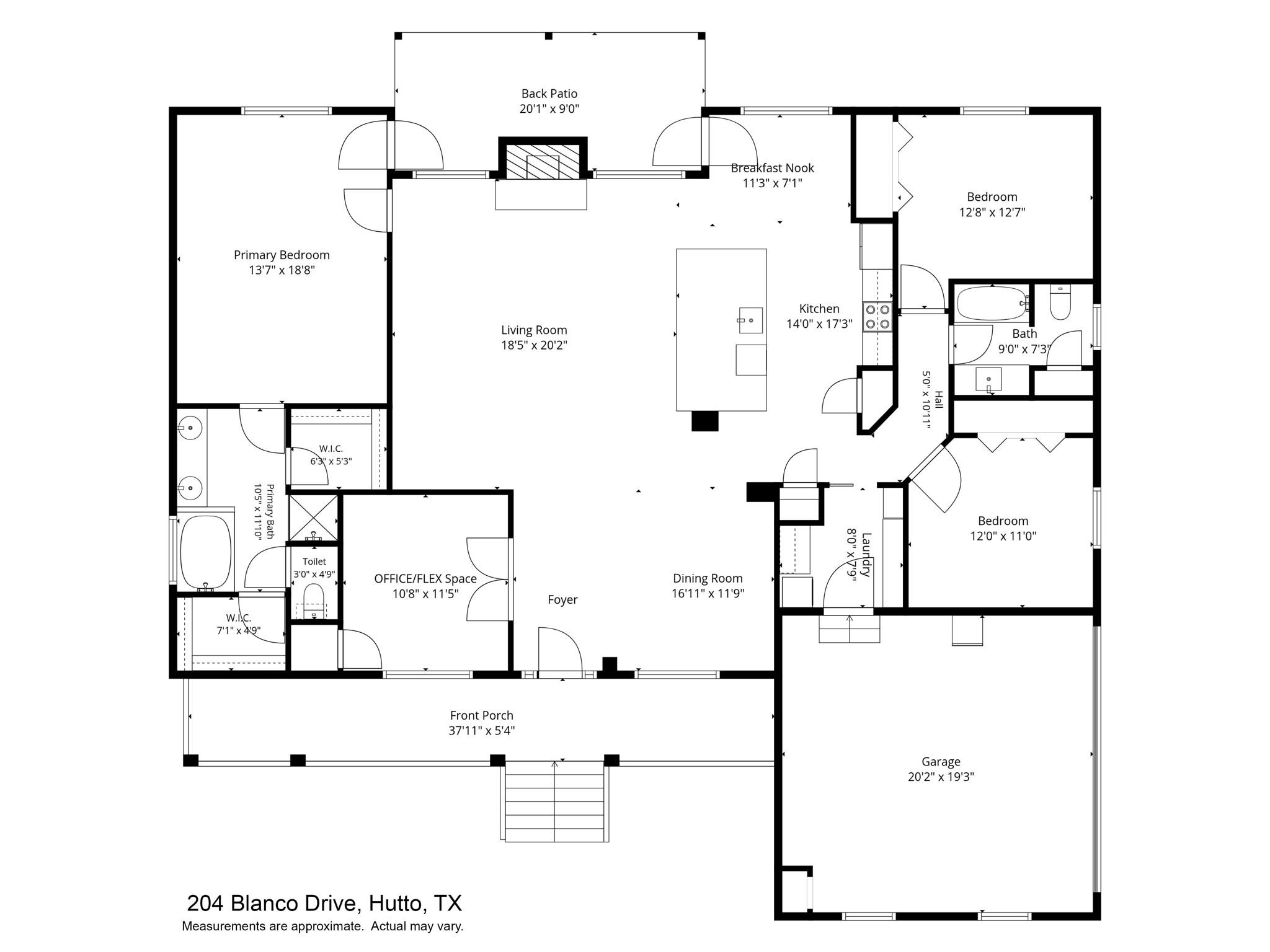 204 Blanco Dr, Hutto, TX 78634