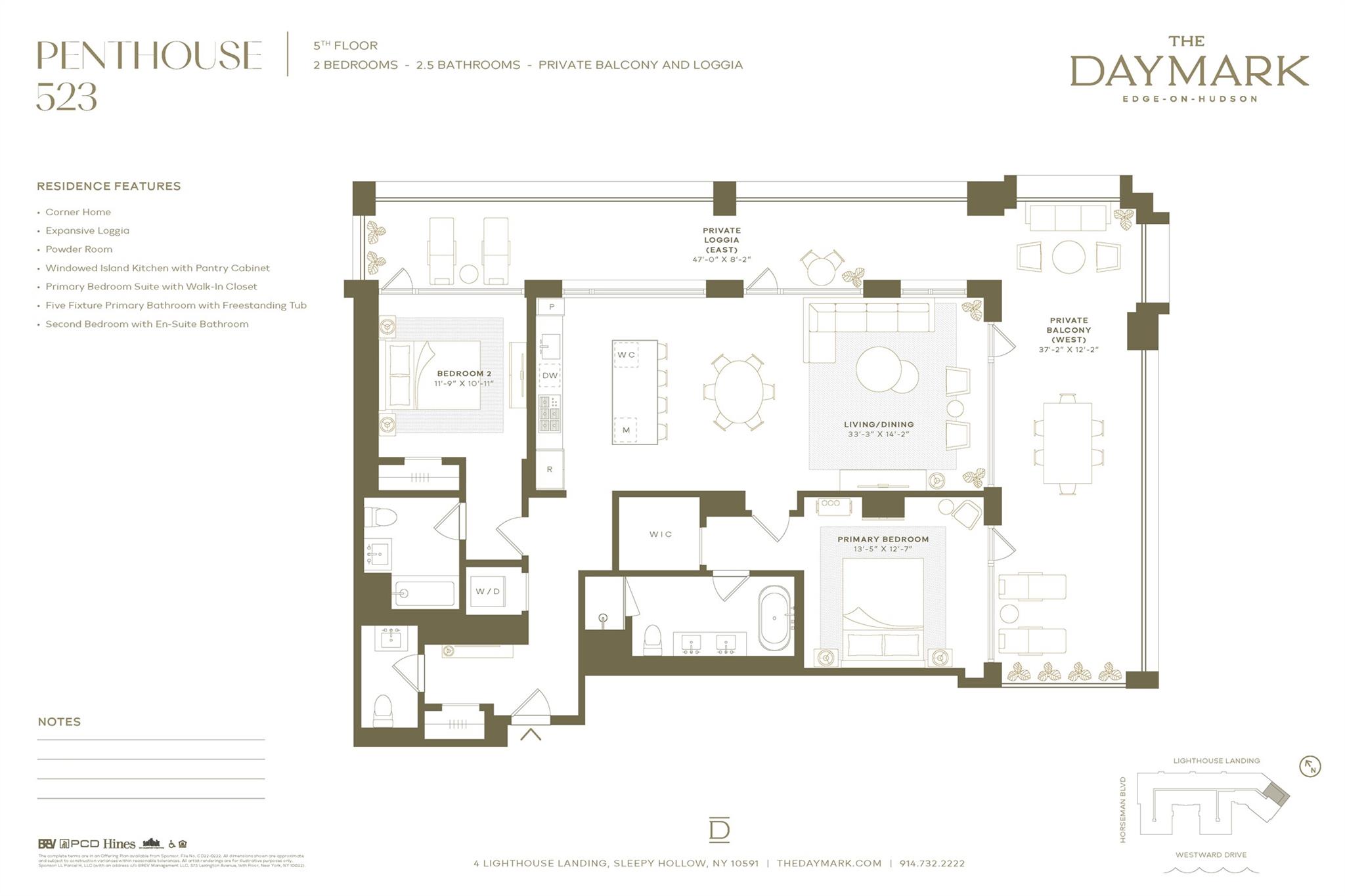 4 Lighthouse Landing # PH523, Sleepy Hollow, NY 10591