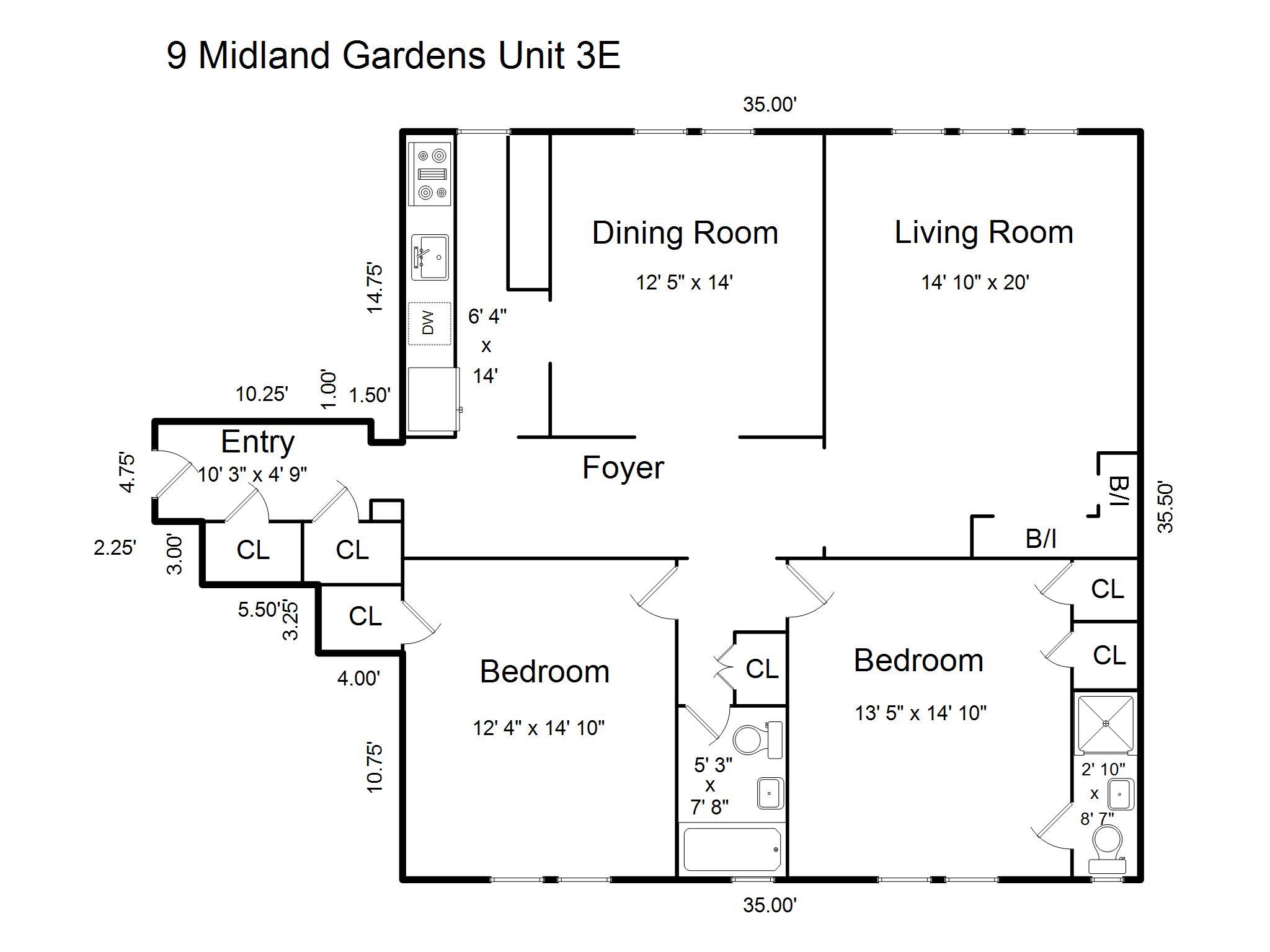 9 Midland Gardens # 3E, Bronxville, NY 10708