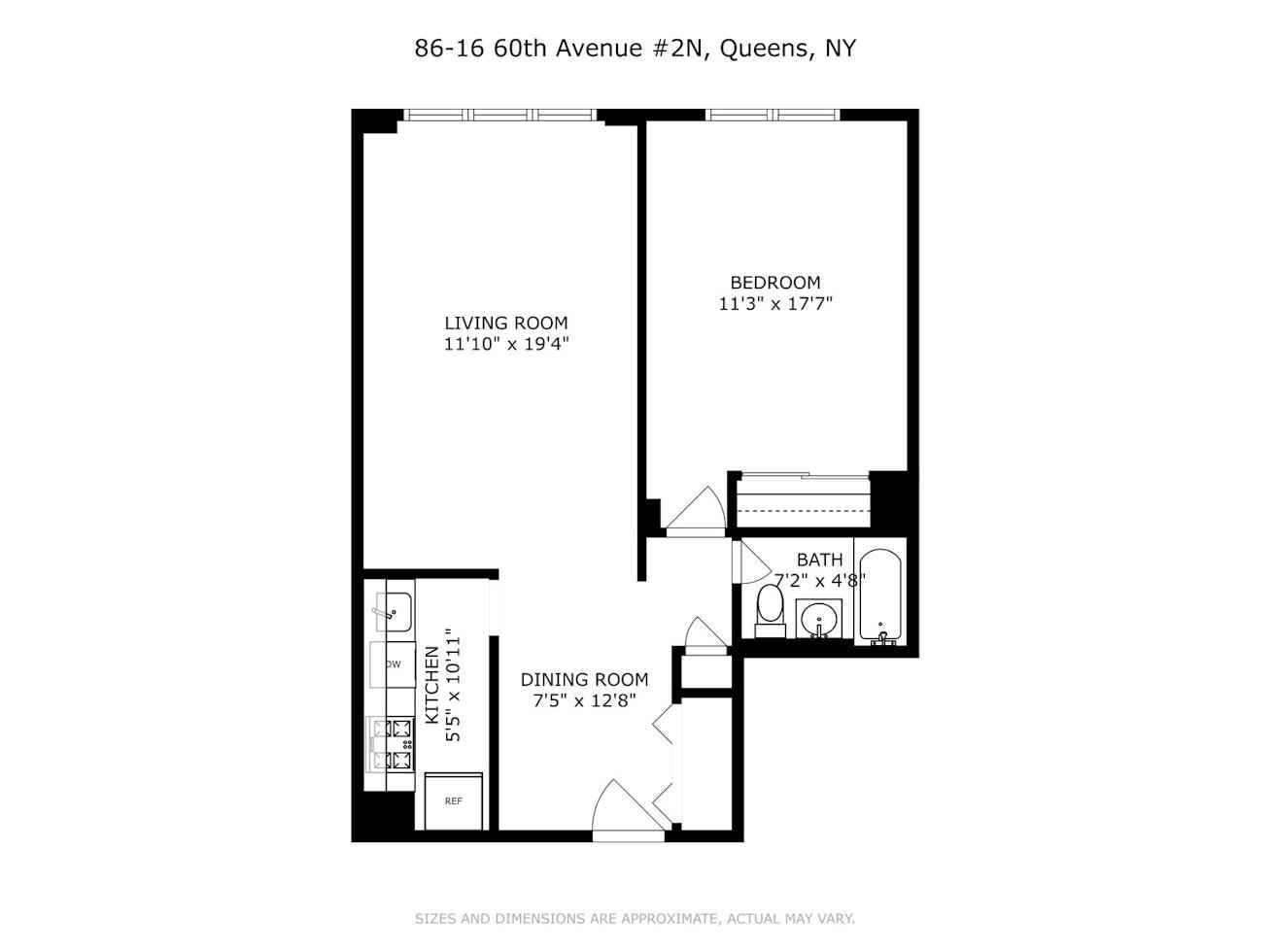 86-16 60th Avenue # 2N, Elmhurst, NY 11373