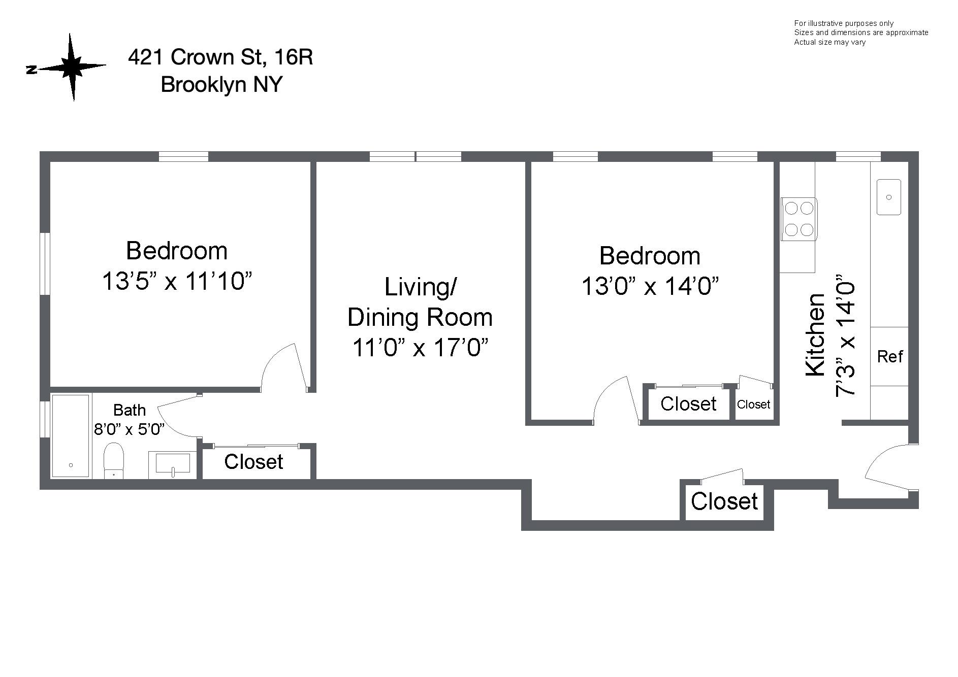 421 Crown Street # 16R, Brooklyn, NY 11225