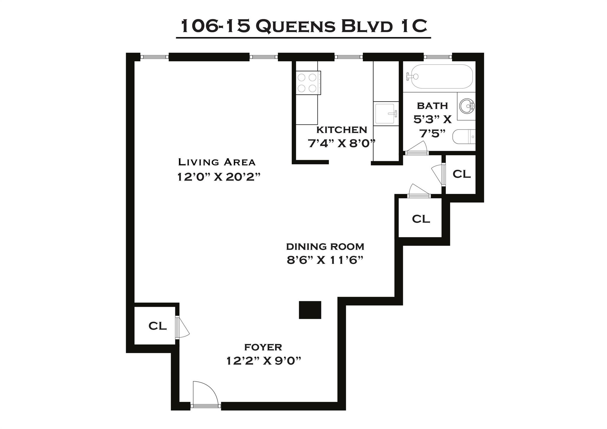 106-15 Queens Boulevard # 1C, Forest Hills, NY 11375