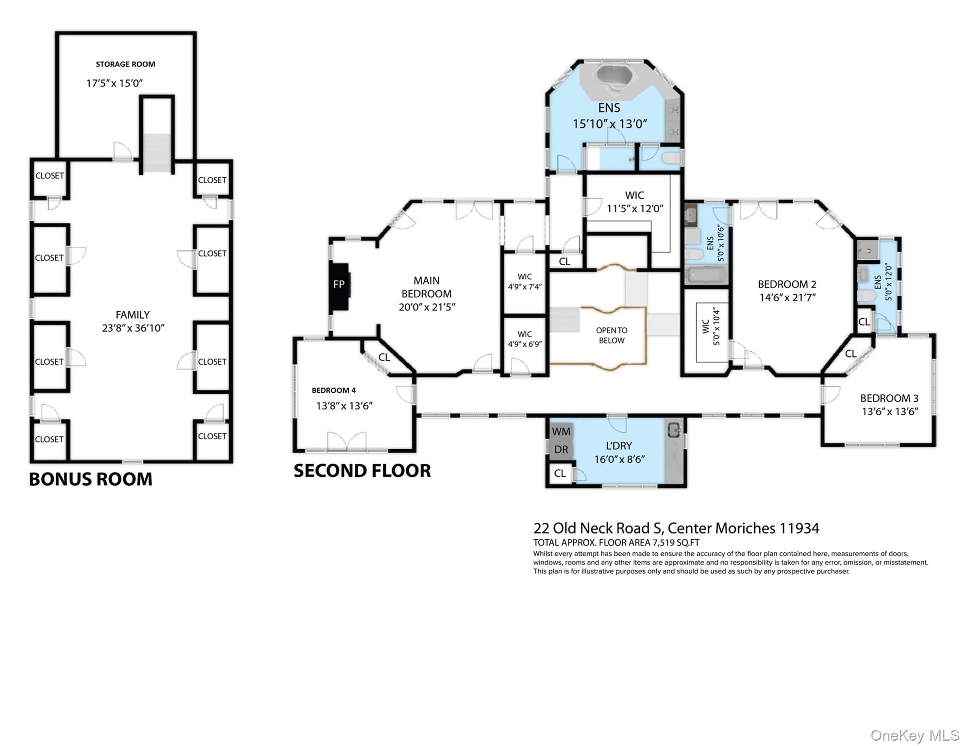 22 Old Neck Road S, Center Moriches, NY 11934