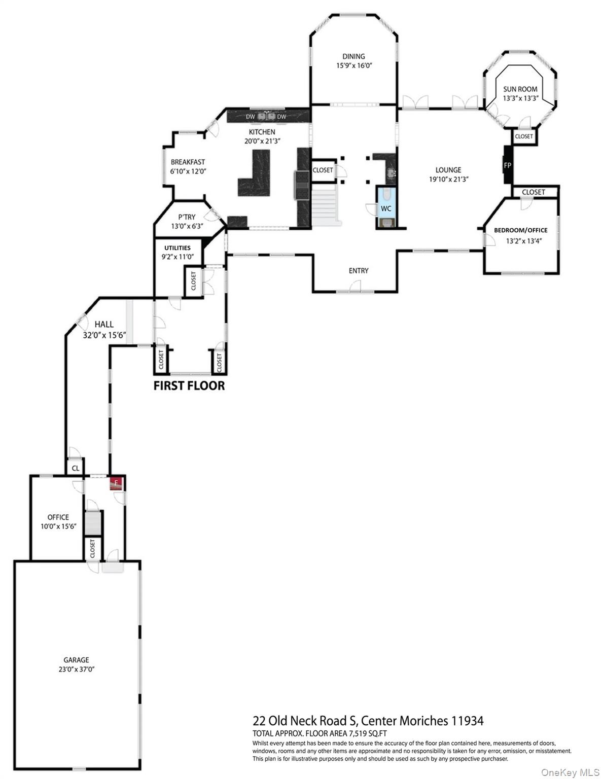 22 Old Neck Road S, Center Moriches, NY 11934