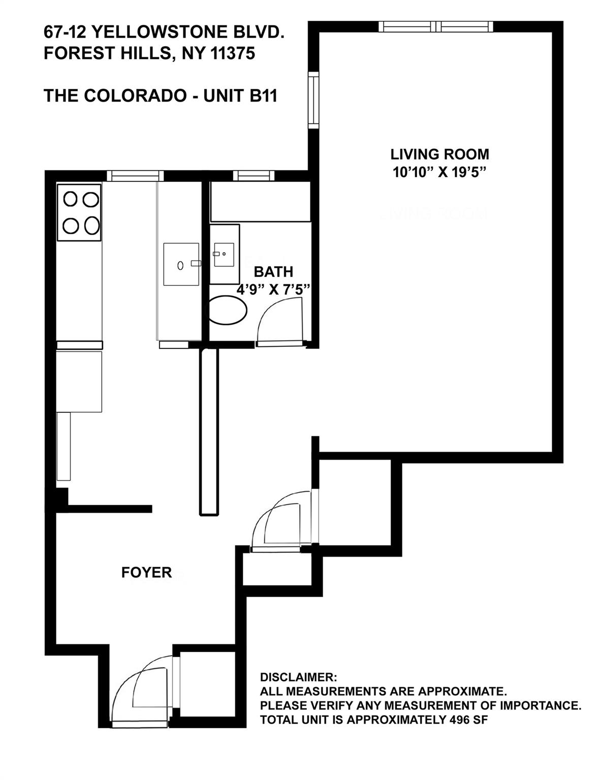 67-12 Yellowstone Blvd # B11, Forest Hills, NY 11375