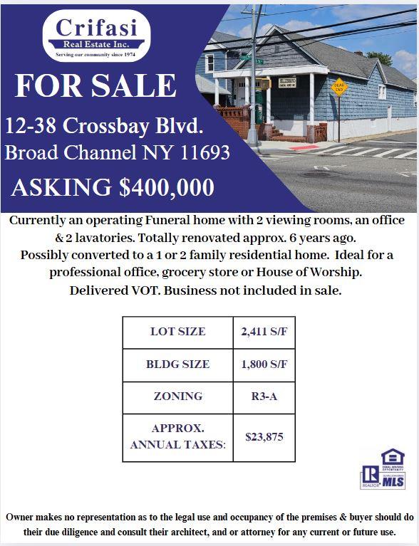 12-38 Cross Bay Boulevard, Broad Channel, NY 11693