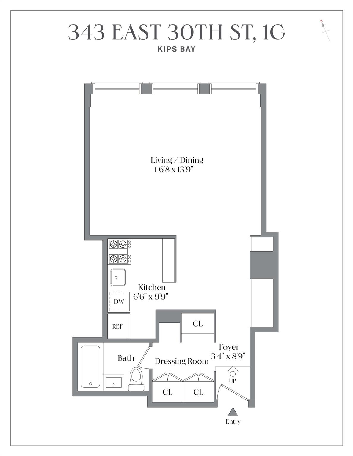343 East 30th Street # 1G, New York (Manhattan), NY 10016