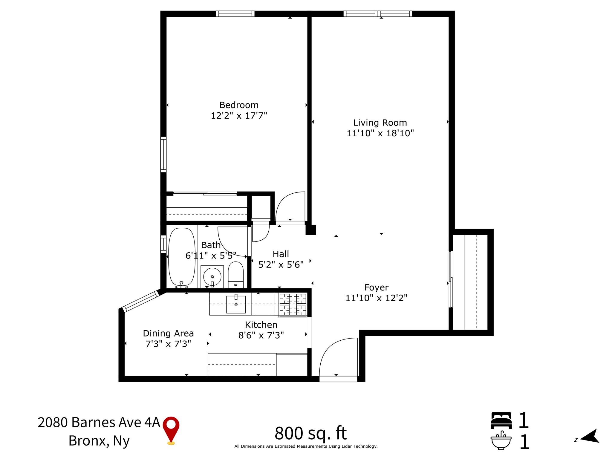 2080 Barnes Avenue # 4A, Bronx, NY 10462