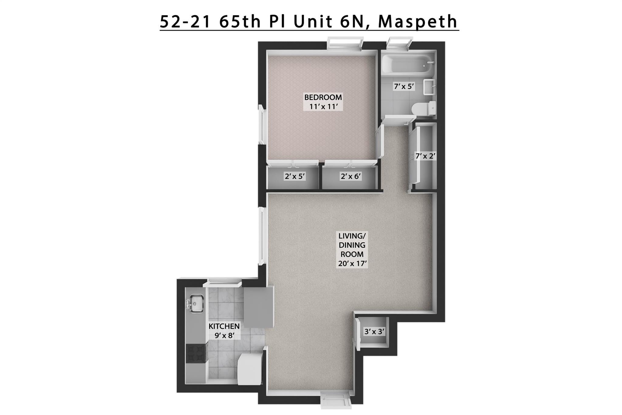 5221 65th Place # 6N, Maspeth, NY 11378