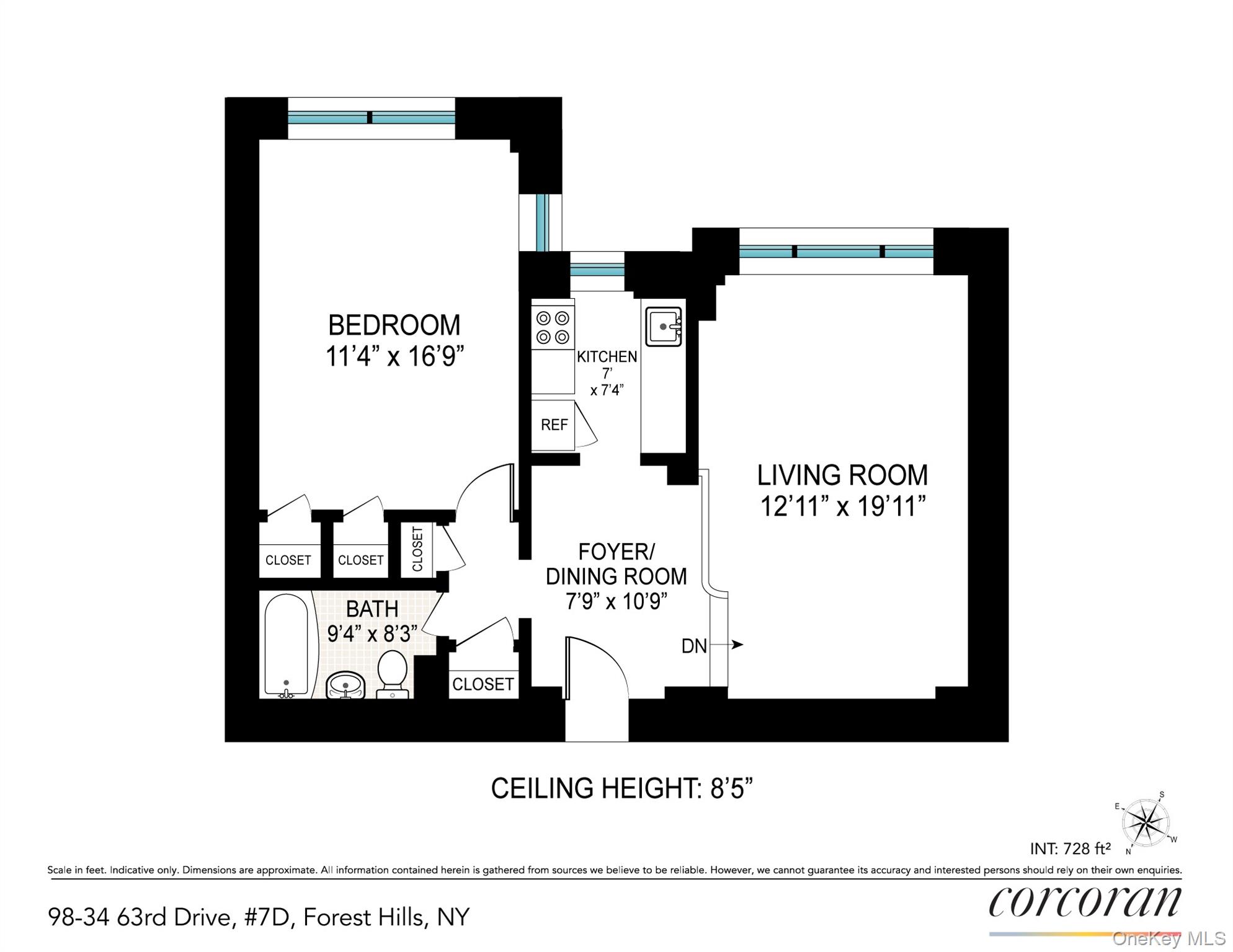 98-34 63 Drive # 7D, Rego Park, NY 11374