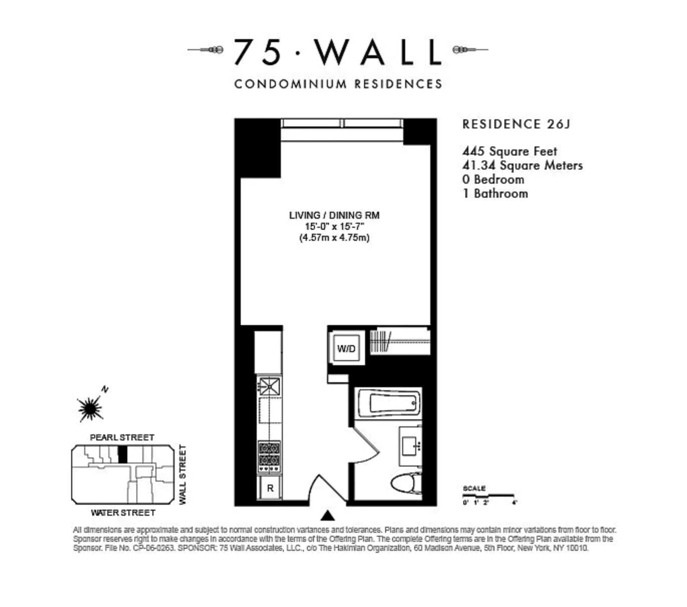 75 Wall Street # 26J, New York (Manhattan), NY 10005