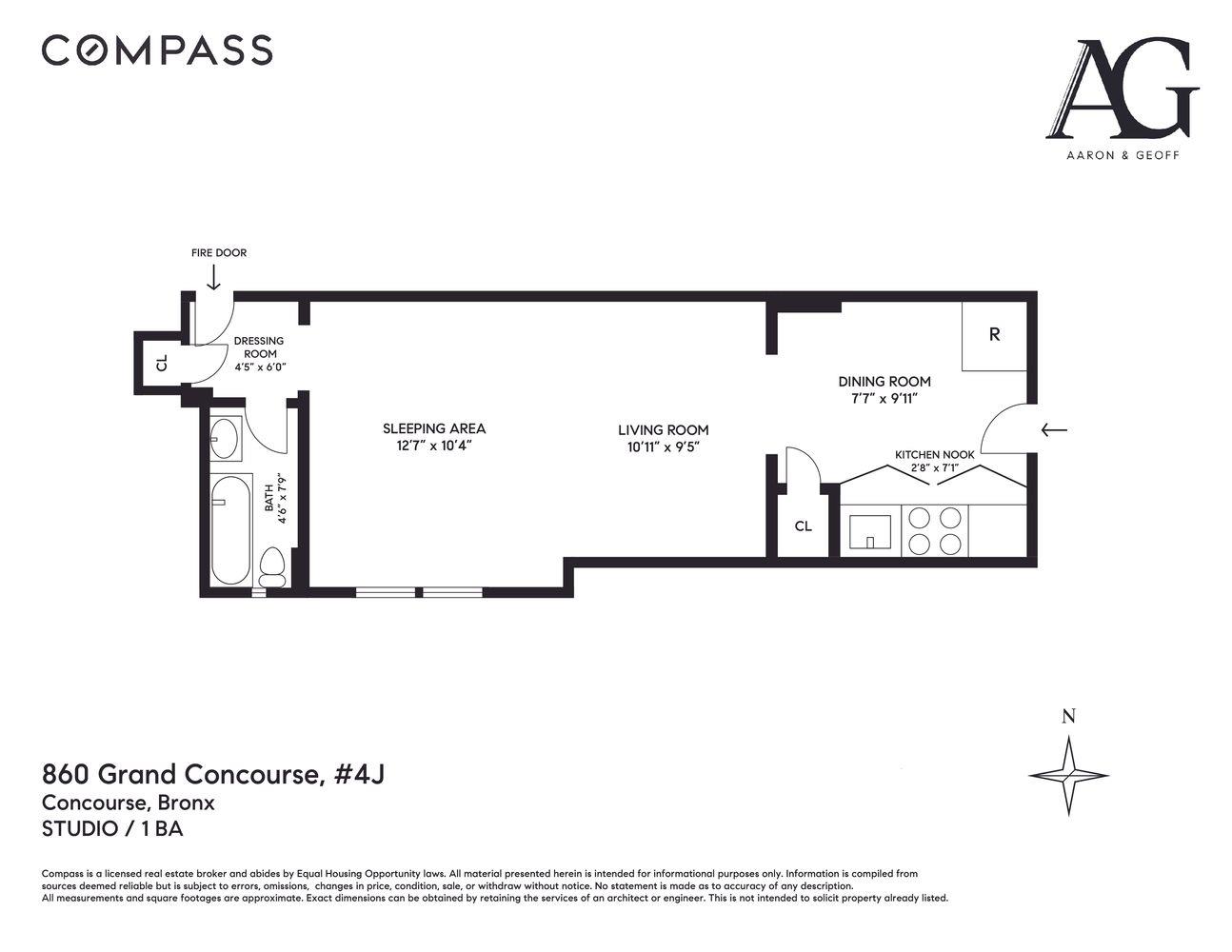 860 Grand Concourse # 4J, Bronx, NY 10451