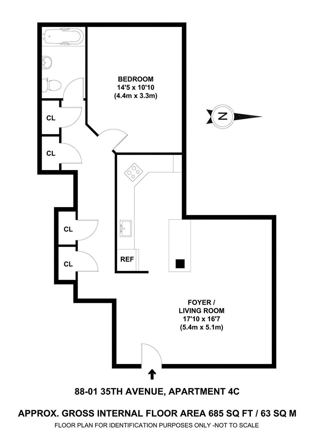88-01 35th Avenue # 4C, Jackson Heights, NY 11372