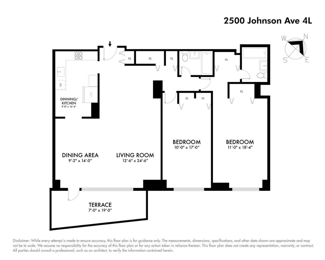 2500 Johnson Avenue # 4L, Bronx, NY 10463