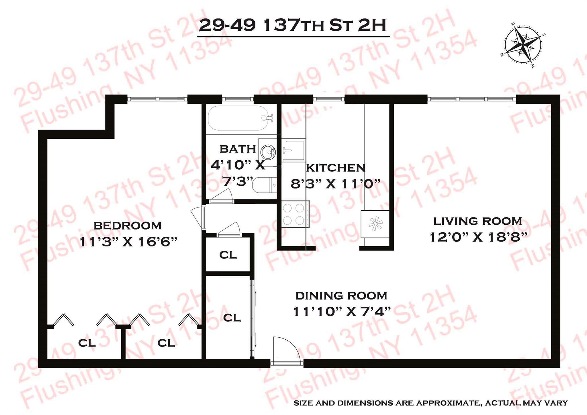 29-49 137 Street # 2H, Flushing, NY 11354