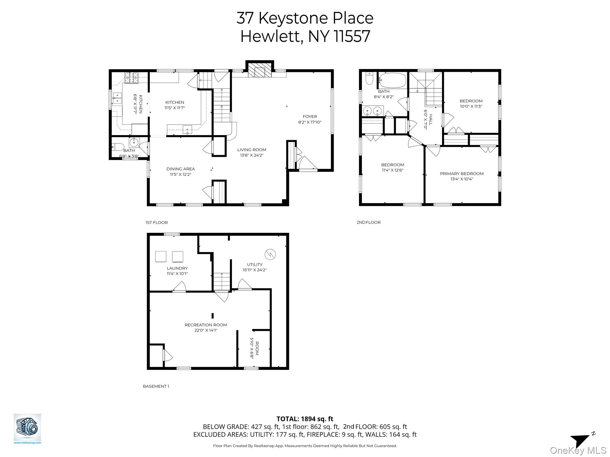 37 Keystone Place, Hewlett, NY 11557