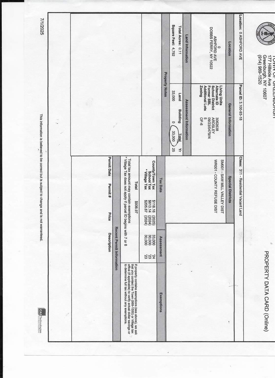 0 Ashford Avenue, Dobbs Ferry, NY 10522