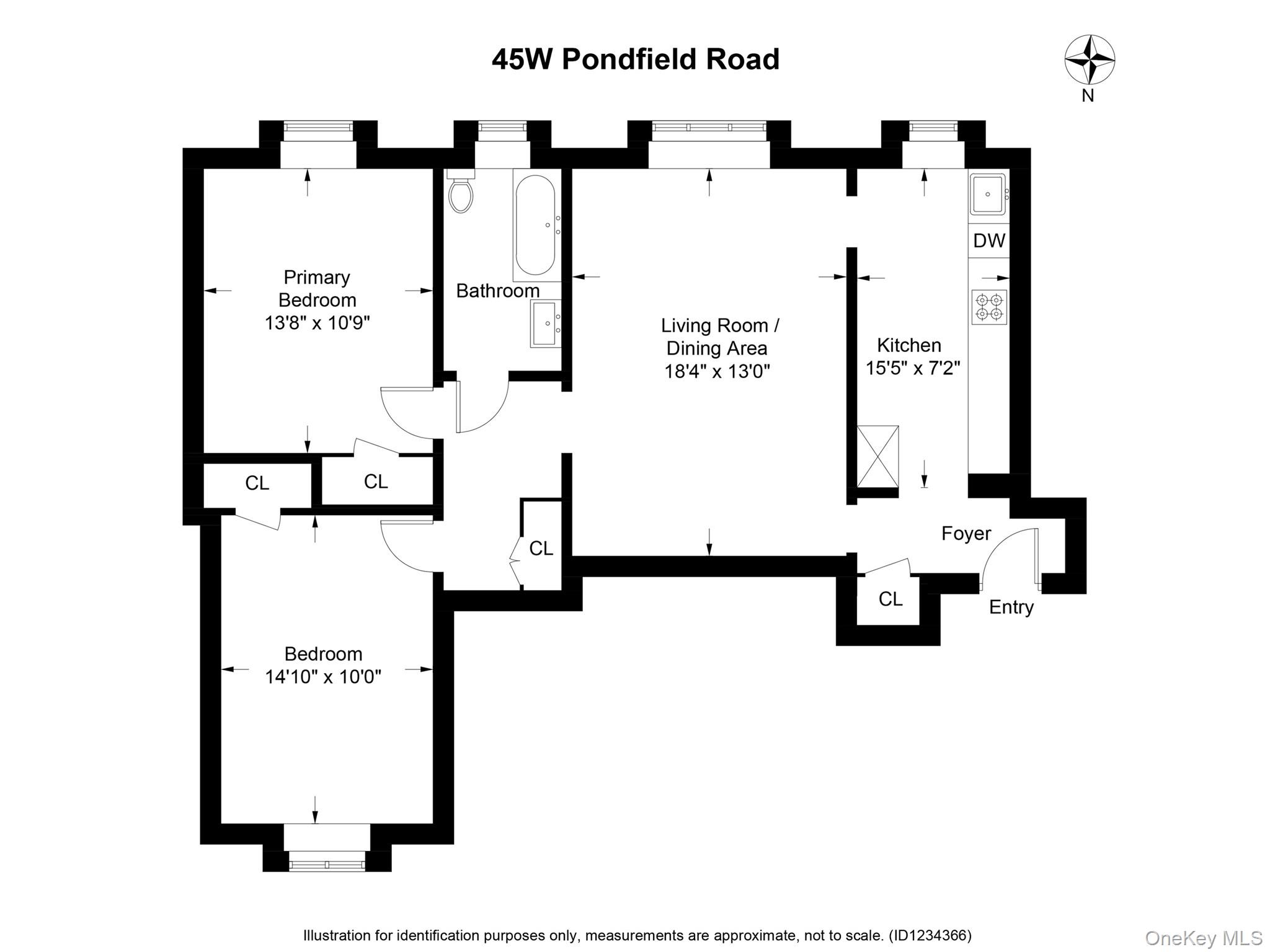 45 W Pondfield Road # 1F, Bronxville, NY 10708