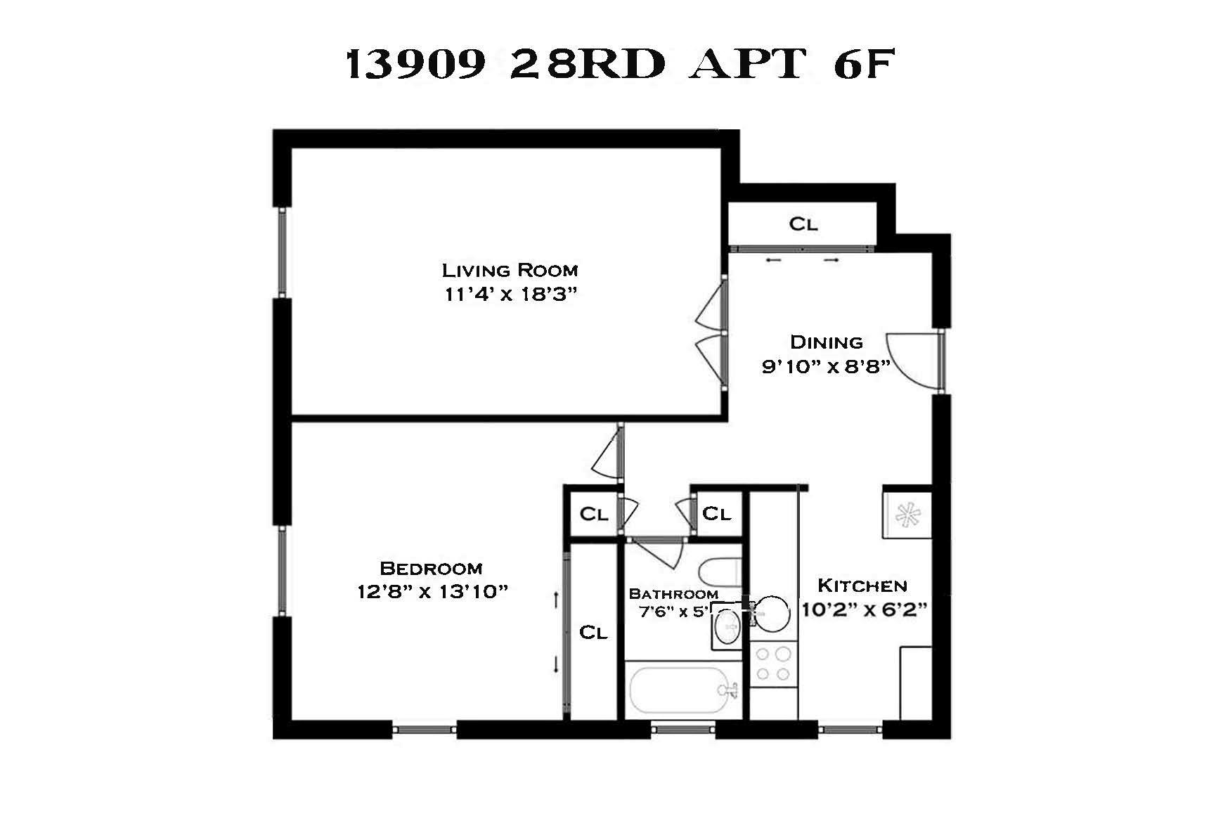 139-09 28th Road # 6F, Flushing, NY 11354