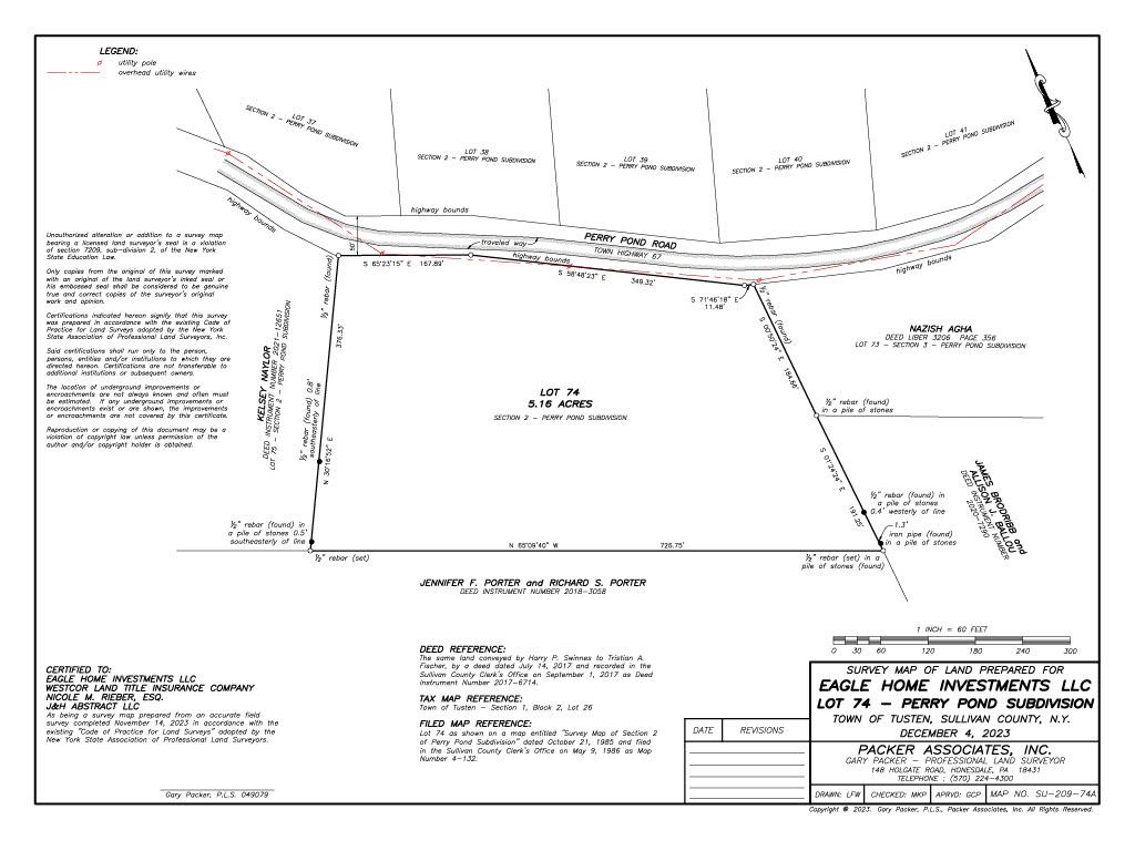 Lot #74 Pond Perry Road, Narrowsburg, NY 12764