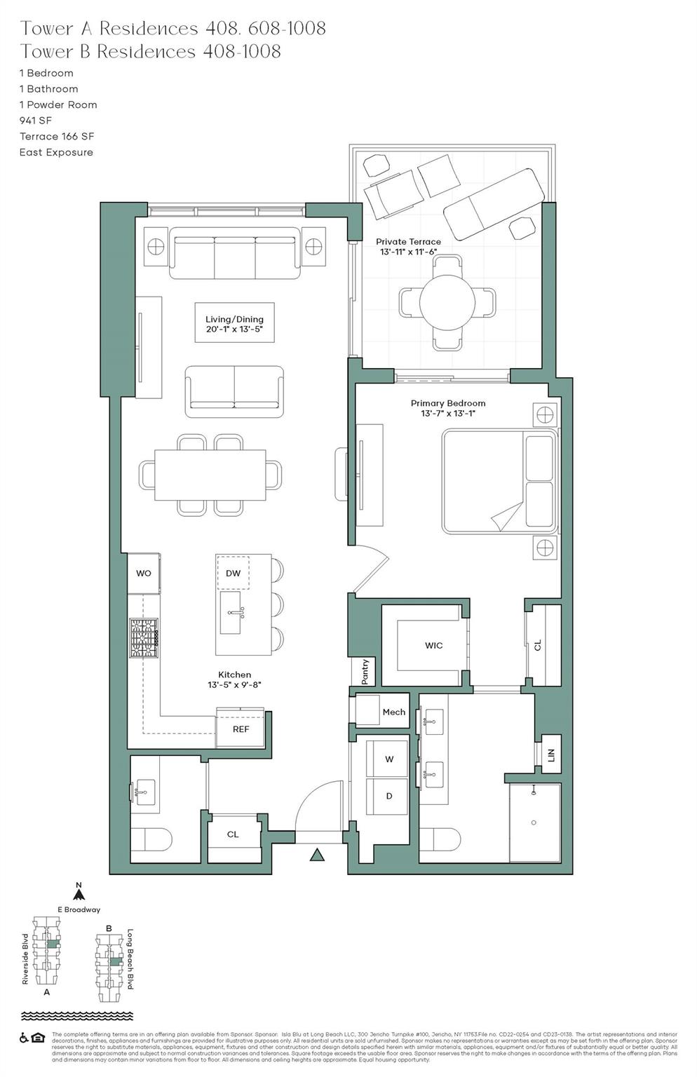 100 Boardwalk # 408 A, Long Beach, NY 11561