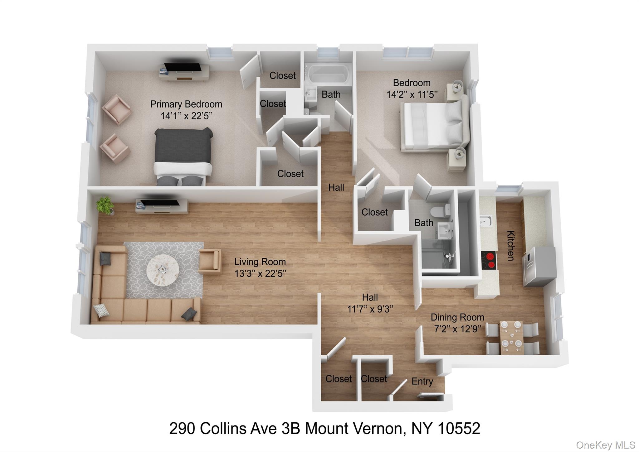 290 Collins Ave # 3B, Mount Vernon, NY 10552