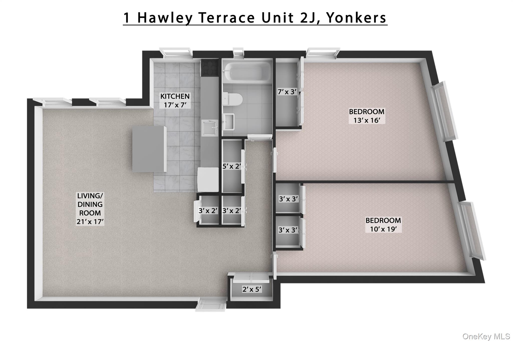 1 Hawley Terrace # 2J, Yonkers, NY 10701