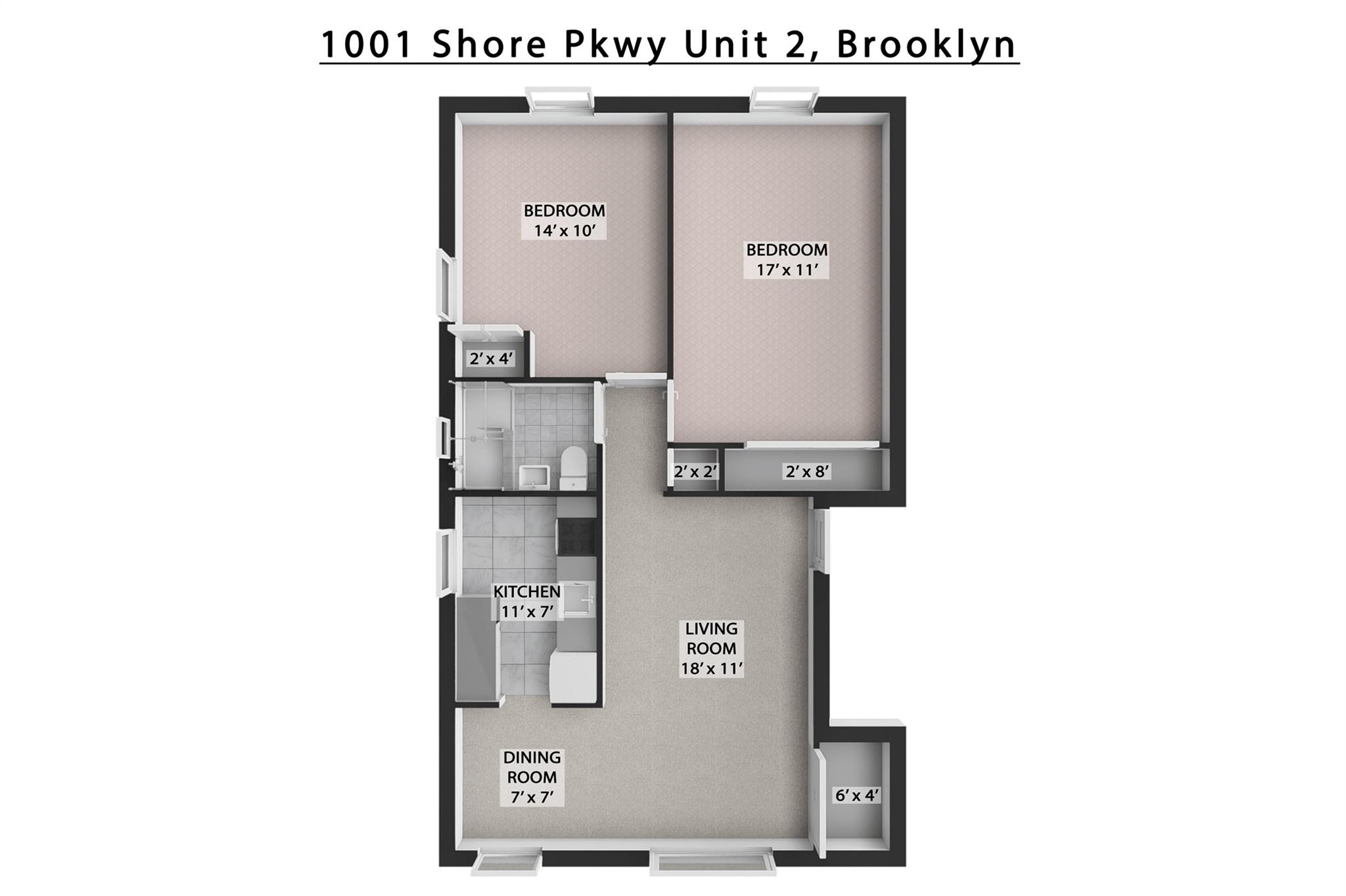 1001 Shore Parkway # 2B, Brooklyn, NY 11228