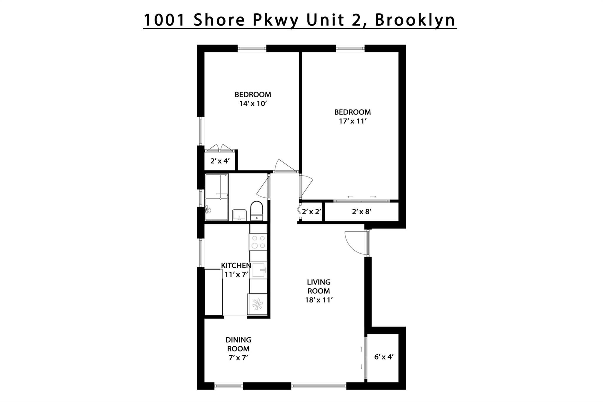 1001 Shore Parkway # 2B, Brooklyn, NY 11228