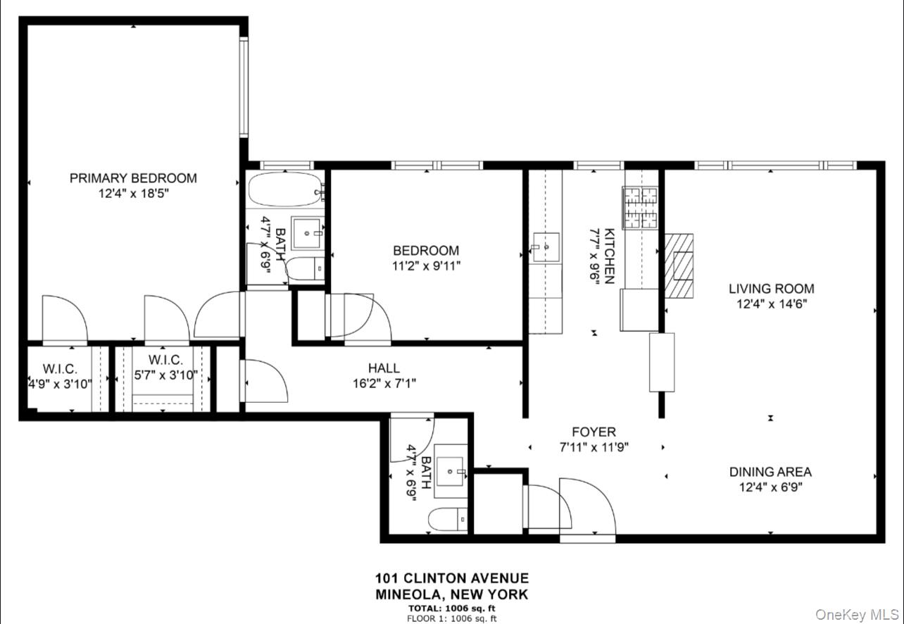 101 Clinton Avenue # 1A, Mineola, NY 11501