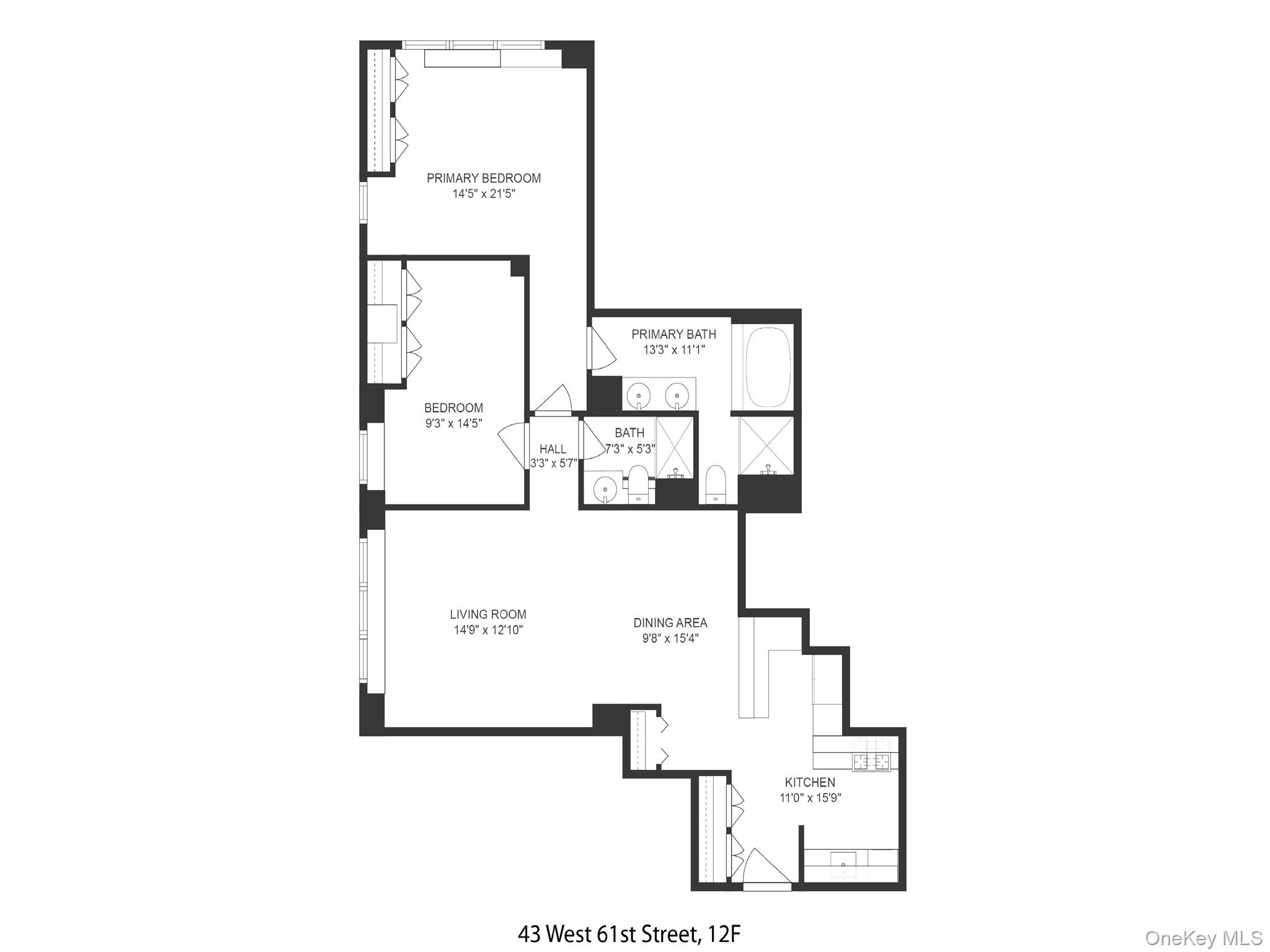 43 W 61st Street # 12F, New York (Manhattan), NY 10023