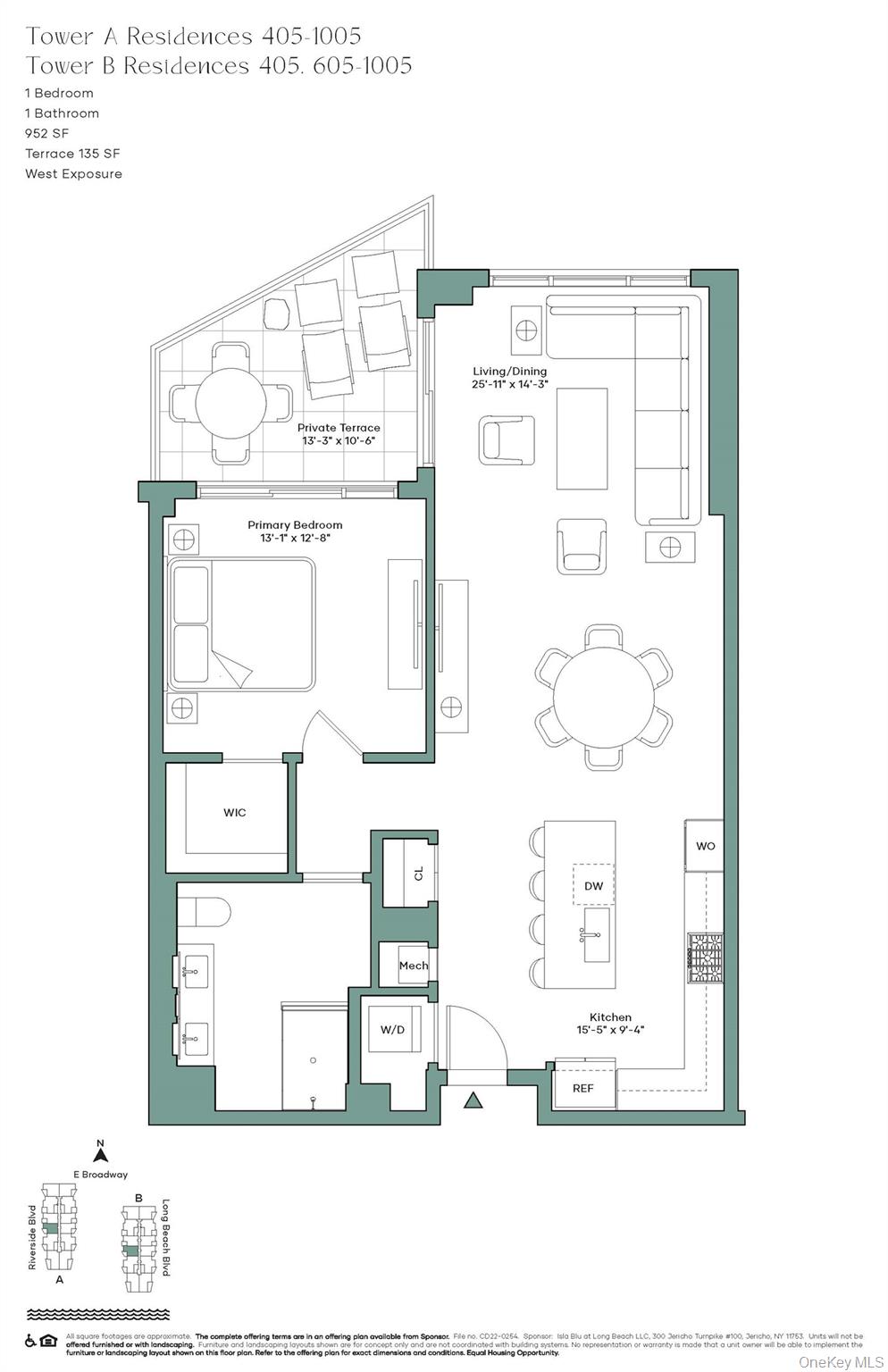 100 Boardwalk # 805 A, Long Beach, NY 11561