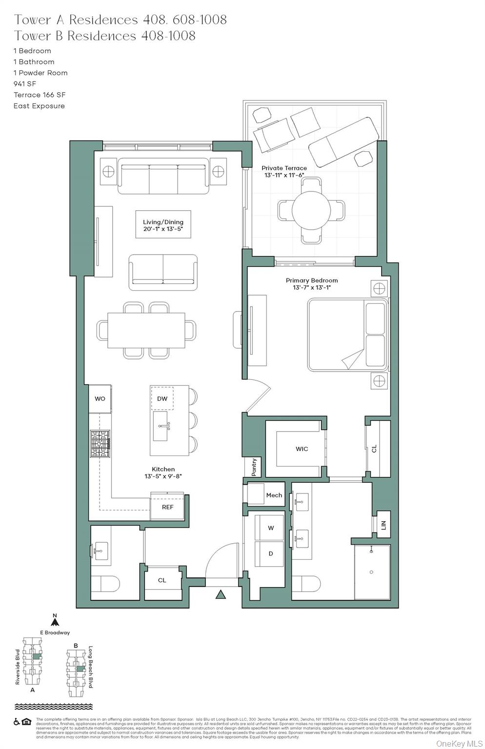 100 Boardwalk # 908 A, Long Beach, NY 11561