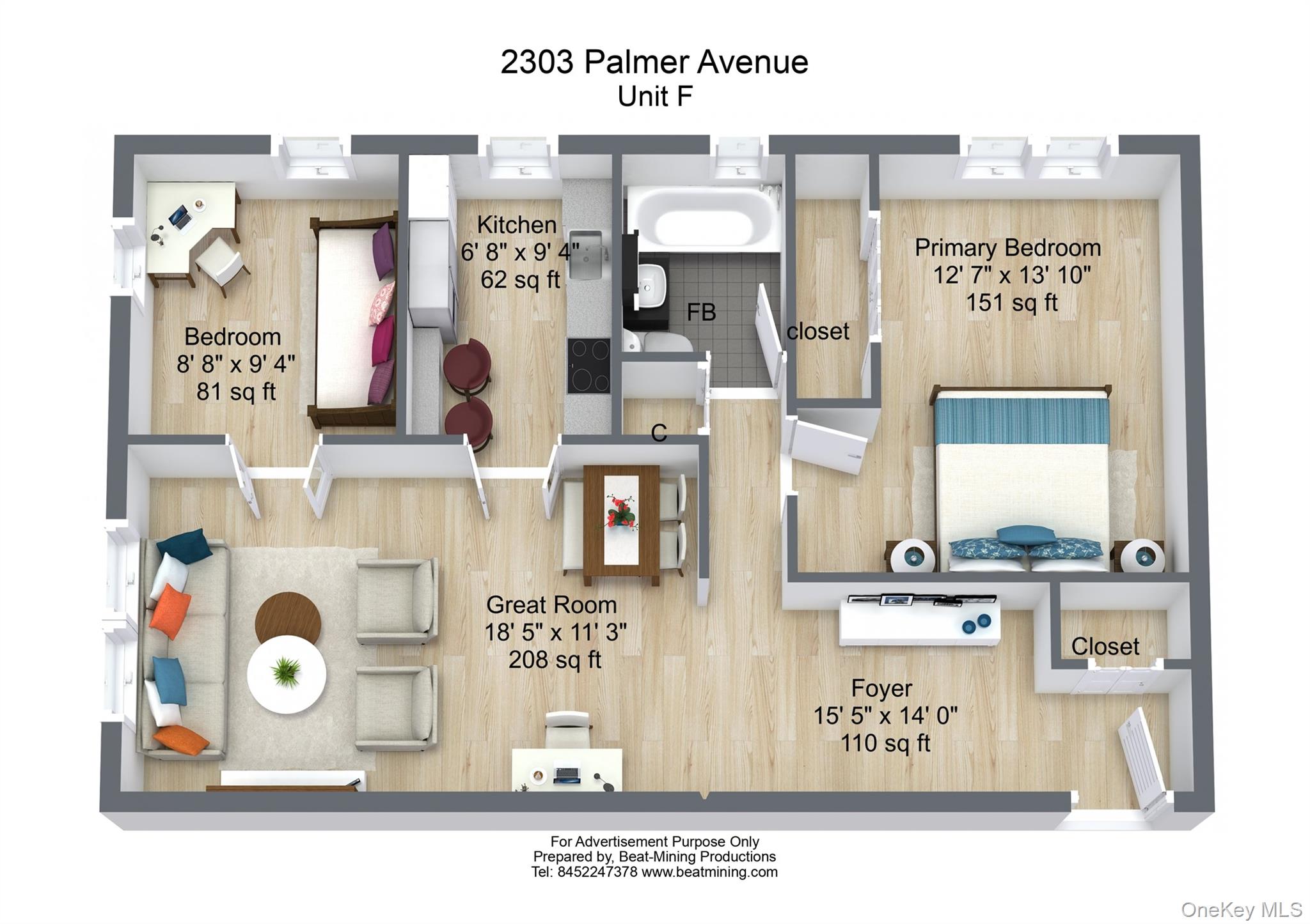 2303 Palmer Avenue # F, New Rochelle, NY 10801