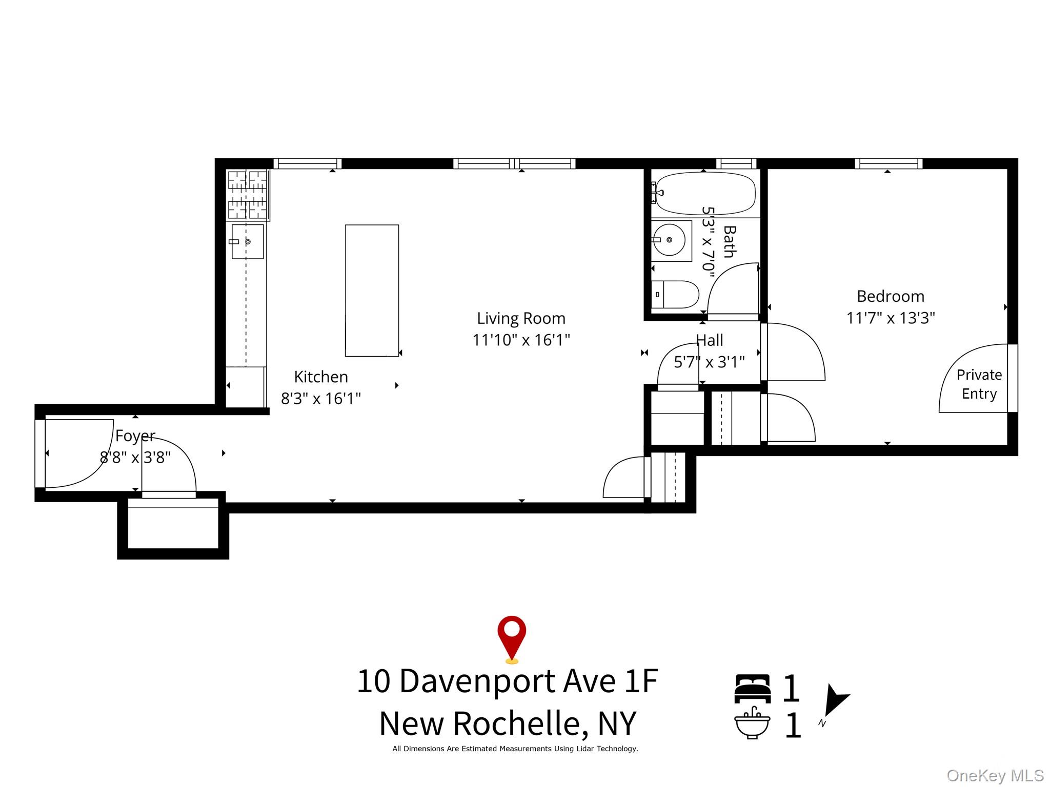 10 Davenport Avenue # 1F, New Rochelle, NY 10805