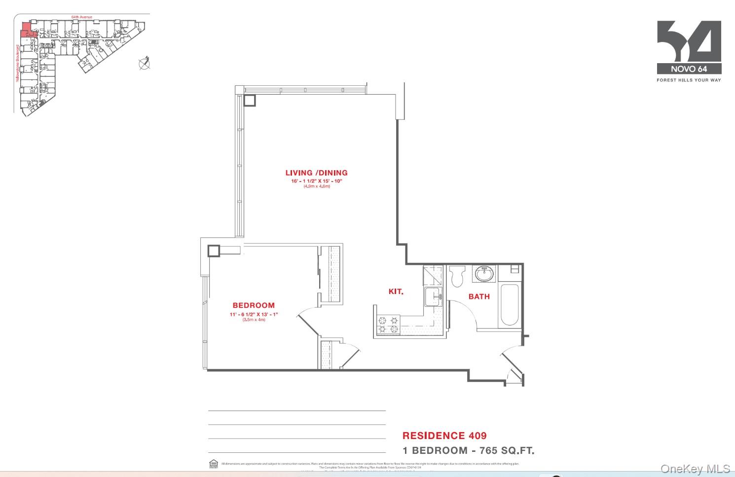 64-05 Yellowstone Boulevard # 409, Forest Hills, NY 11375