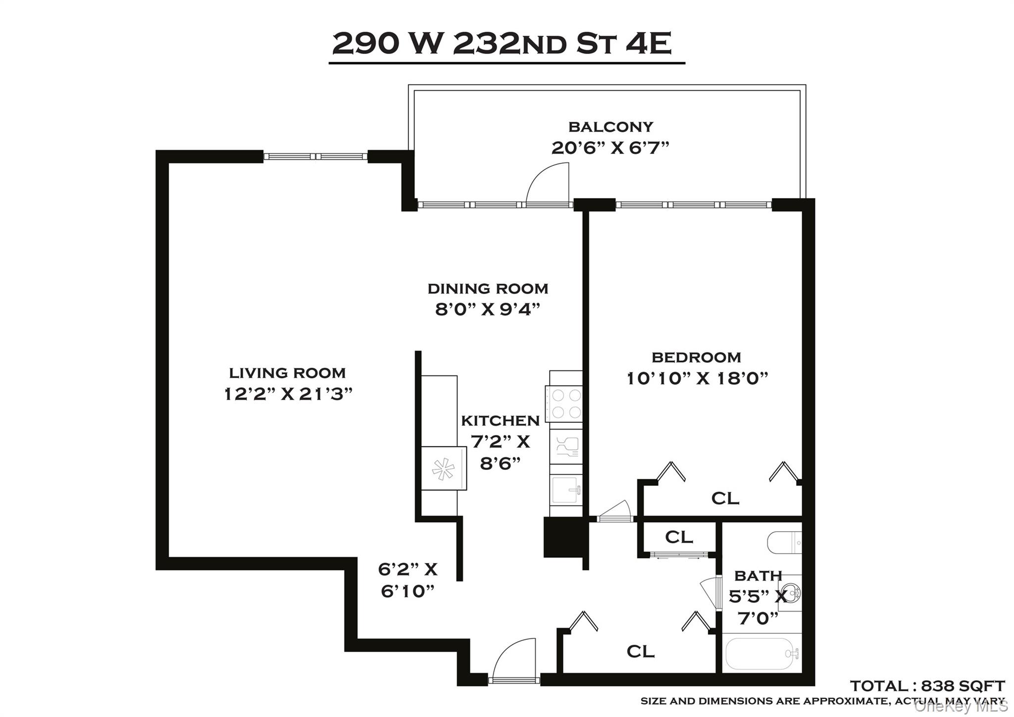 290 W 232nd Street # 4E, Bronx, NY 10463