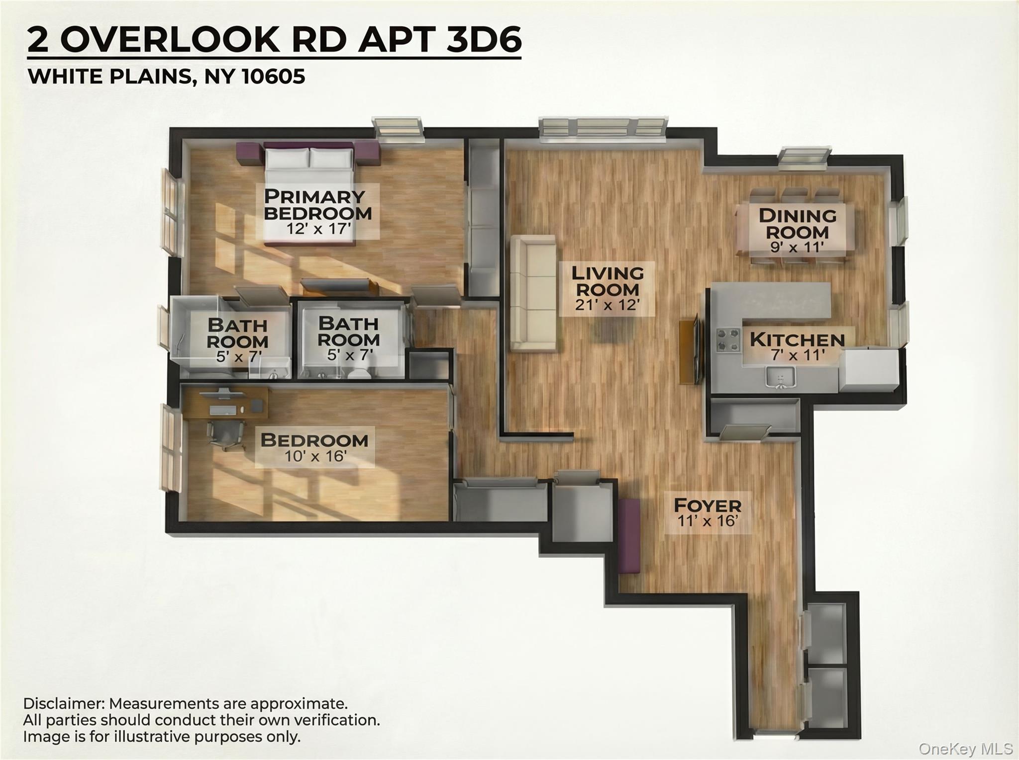 2 Overlook Road # 3D6, White Plains, NY 10605