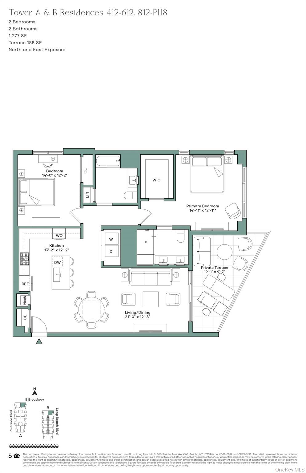 100 Boardwalk # 612 A, Long Beach, NY 11561