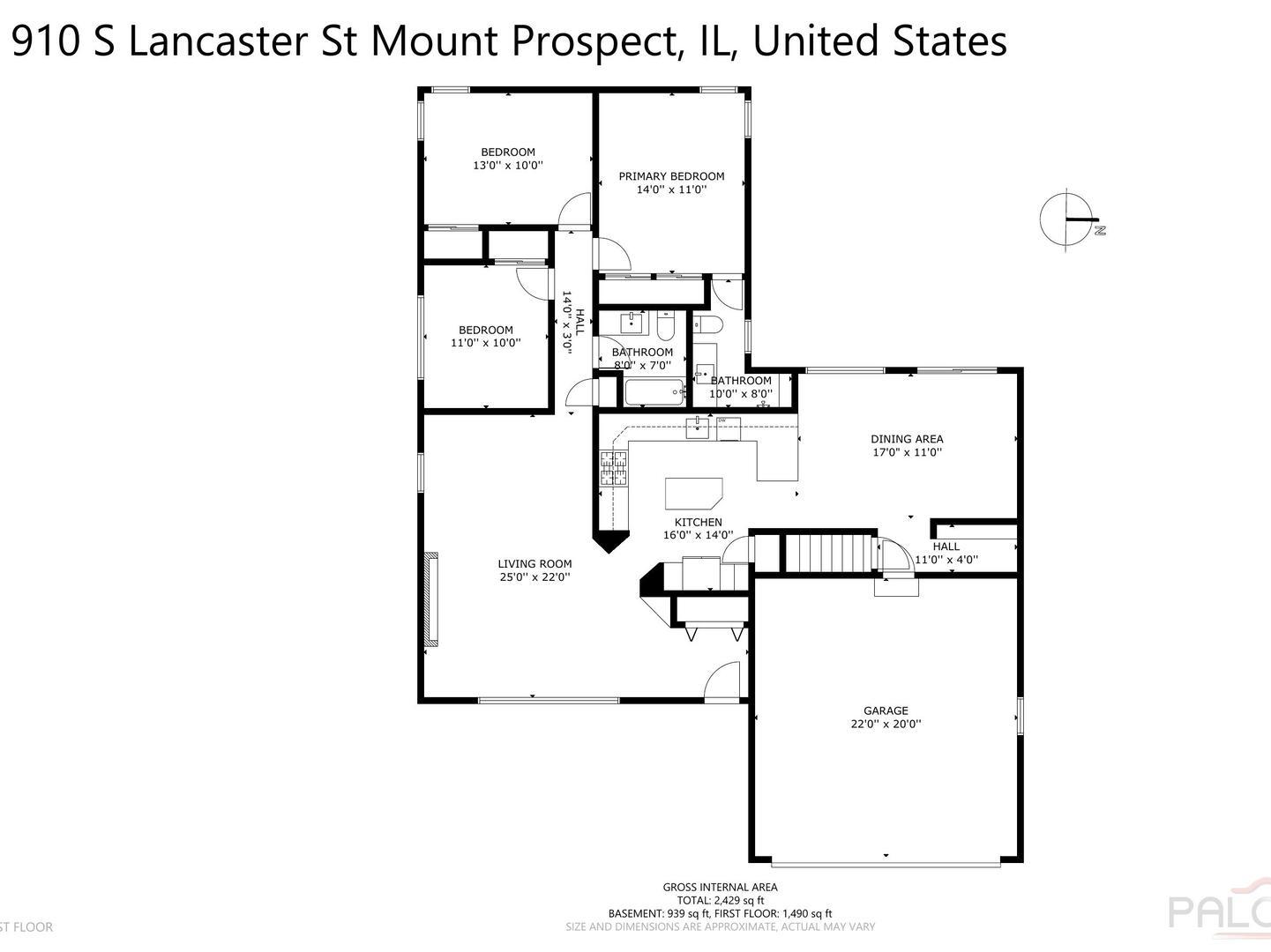 910 S Lancaster Street, Mount Prospect, IL 60056