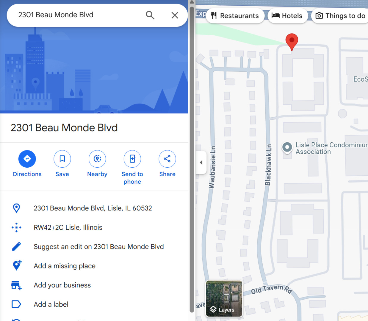 2301 BEAU MONDE Boulevard #106, Lisle, IL 60532