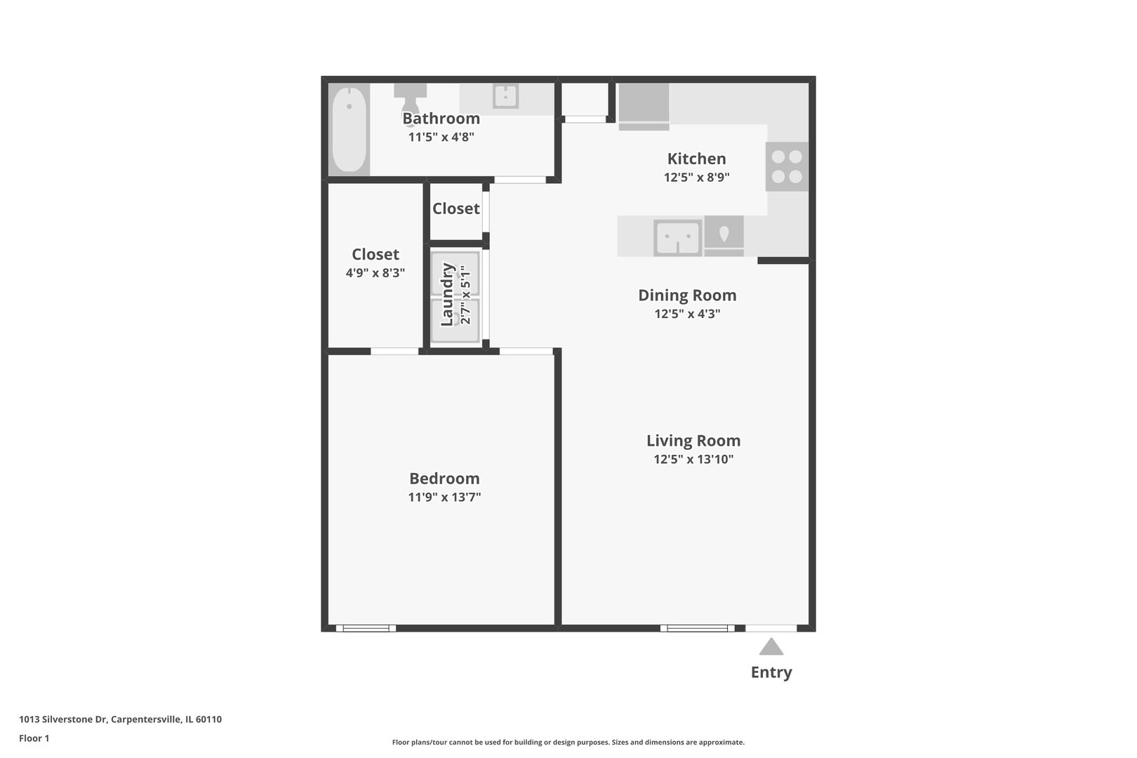 1013 Silverstone Drive #1013, Carpentersville, IL 60110