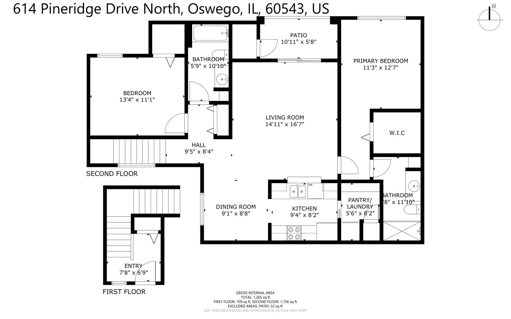 614 Pineridge Drive #614, Oswego, IL 60543