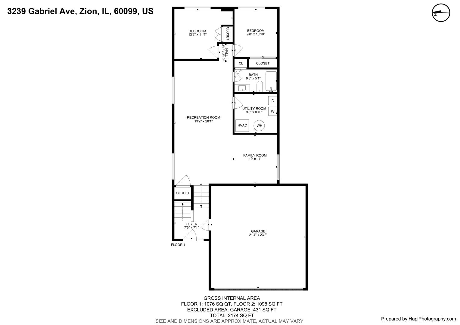 3238 GABRIEL Avenue, Zion, IL 60099