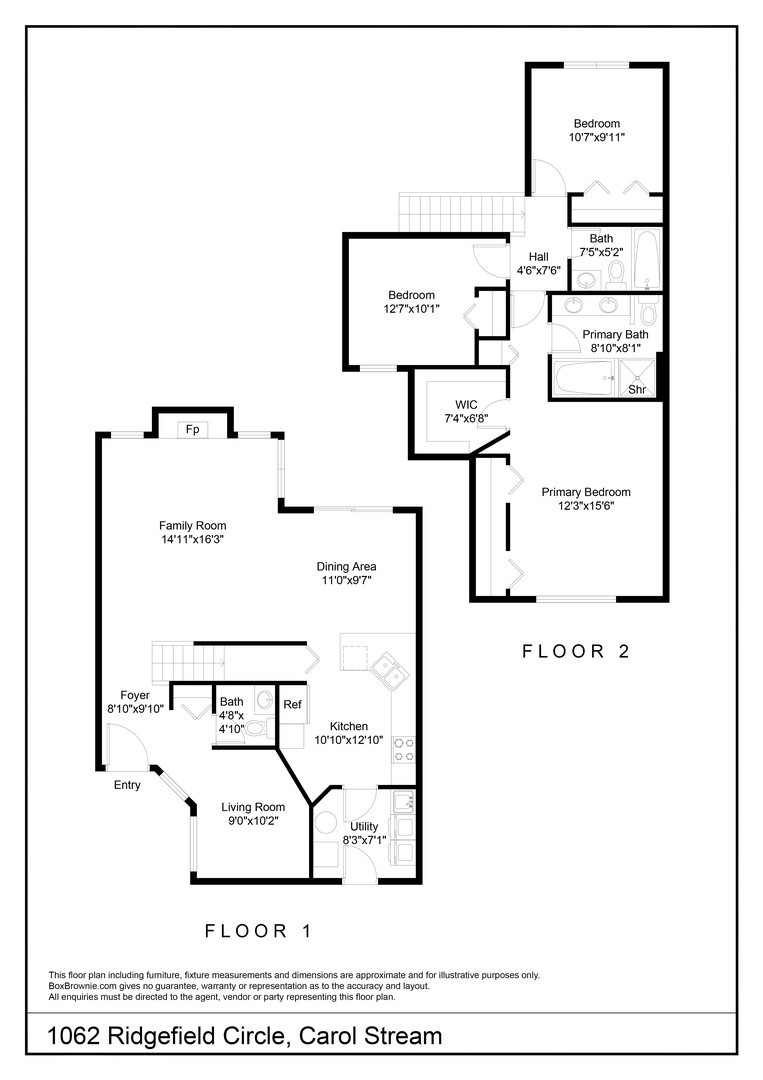 1062 RIDGEFIELD Circle, Carol Stream, IL 60188